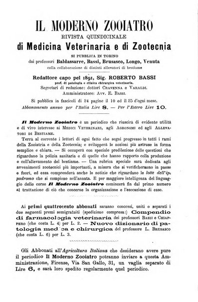 L'agricoltura italiana periodico mensile