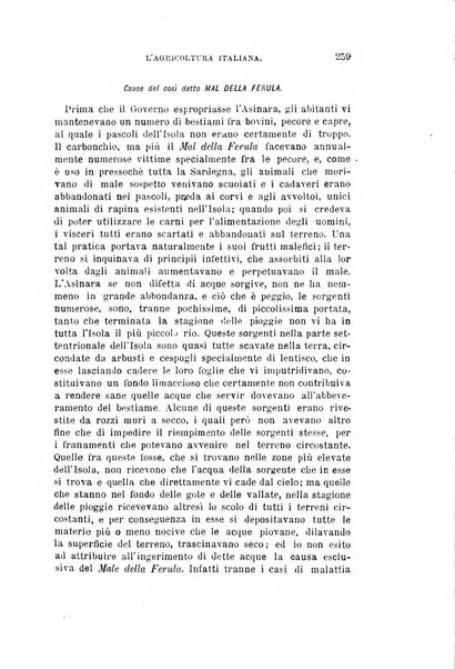 L'agricoltura italiana periodico mensile