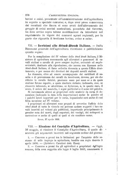 L'agricoltura italiana periodico mensile