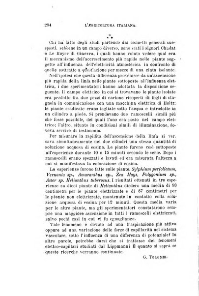 L'agricoltura italiana periodico mensile