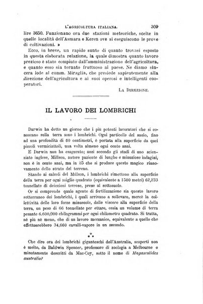 L'agricoltura italiana periodico mensile