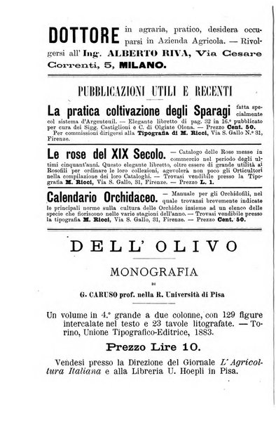 L'agricoltura italiana periodico mensile