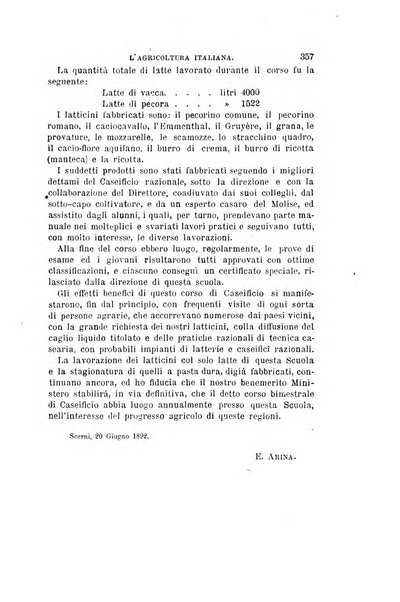 L'agricoltura italiana periodico mensile