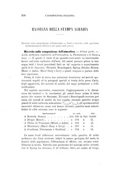 L'agricoltura italiana periodico mensile