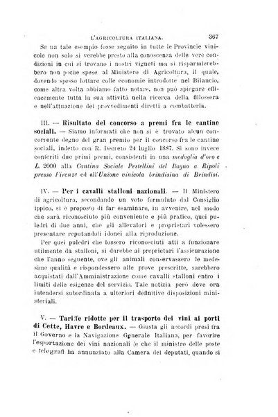 L'agricoltura italiana periodico mensile