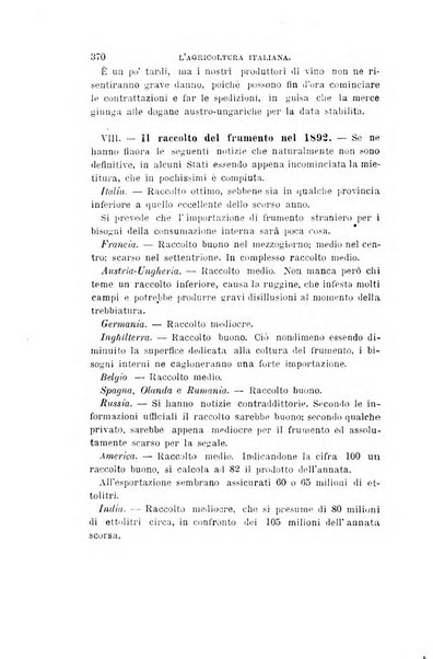 L'agricoltura italiana periodico mensile