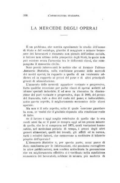 L'agricoltura italiana periodico mensile