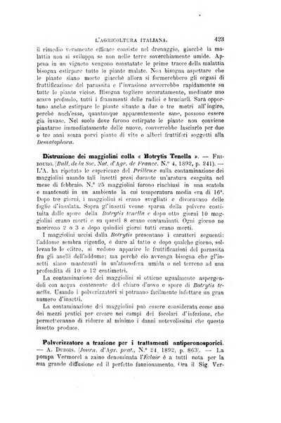 L'agricoltura italiana periodico mensile