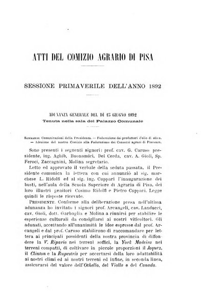 L'agricoltura italiana periodico mensile