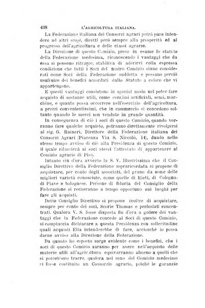 L'agricoltura italiana periodico mensile