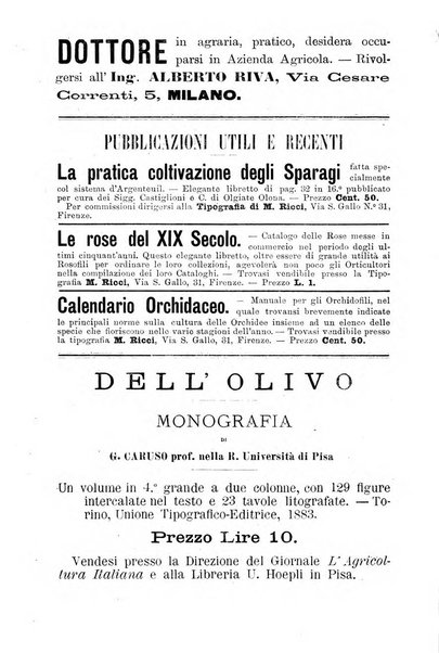 L'agricoltura italiana periodico mensile