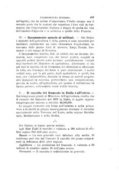 L'agricoltura italiana periodico mensile