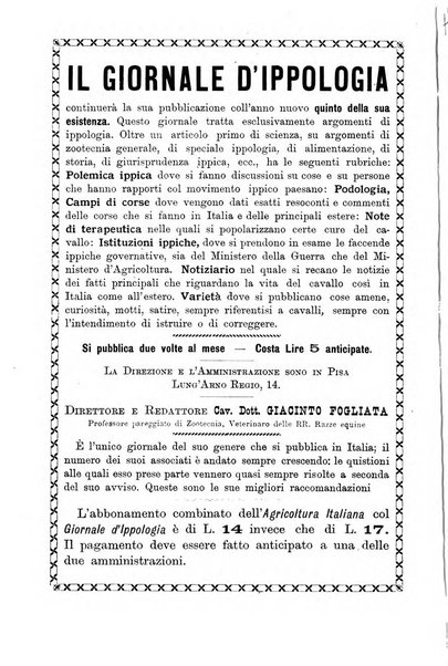 L'agricoltura italiana periodico mensile