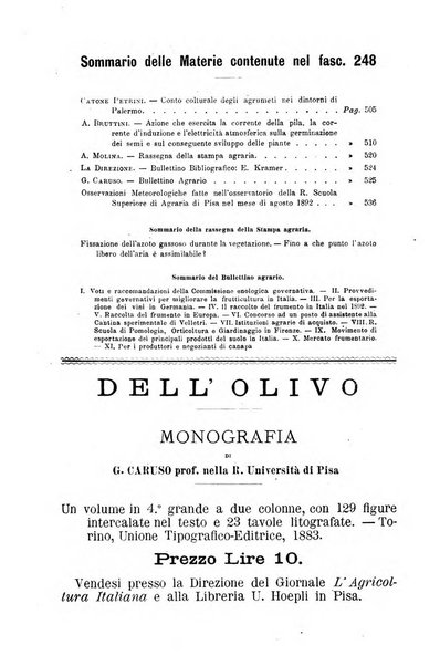 L'agricoltura italiana periodico mensile