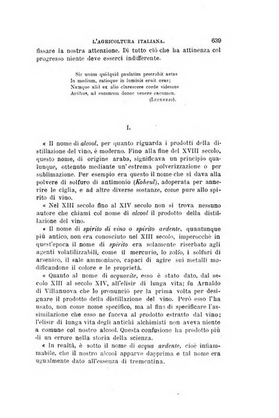 L'agricoltura italiana periodico mensile