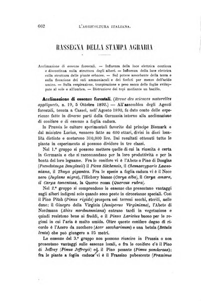 L'agricoltura italiana periodico mensile