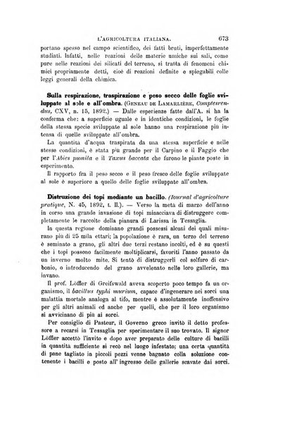 L'agricoltura italiana periodico mensile