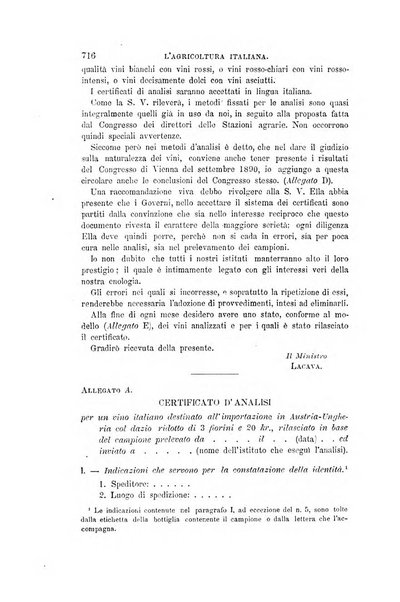 L'agricoltura italiana periodico mensile