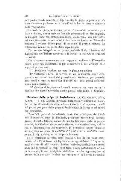 L'agricoltura italiana periodico mensile