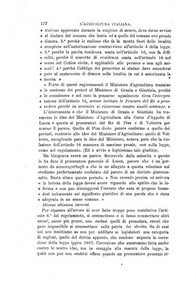 L'agricoltura italiana periodico mensile