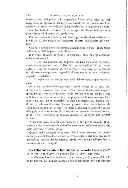 L'agricoltura italiana periodico mensile