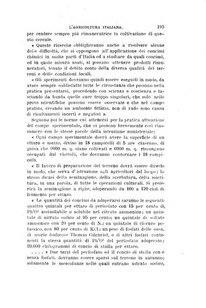 L'agricoltura italiana periodico mensile