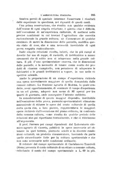 L'agricoltura italiana periodico mensile