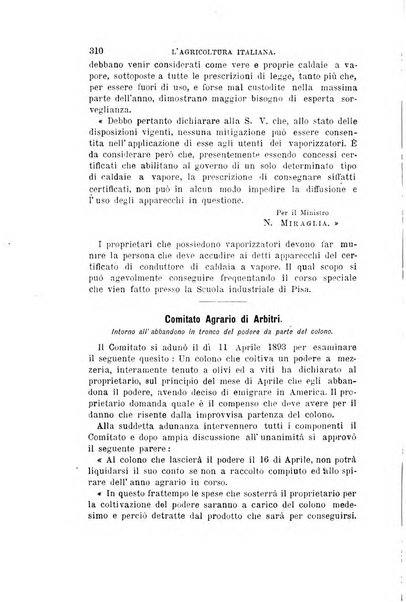 L'agricoltura italiana periodico mensile