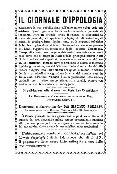 L'agricoltura italiana periodico mensile