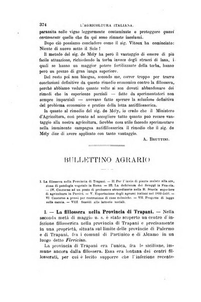 L'agricoltura italiana periodico mensile