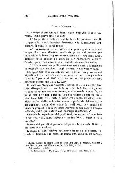 L'agricoltura italiana periodico mensile