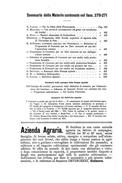 L'agricoltura italiana periodico mensile