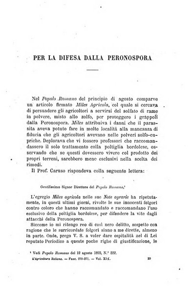 L'agricoltura italiana periodico mensile