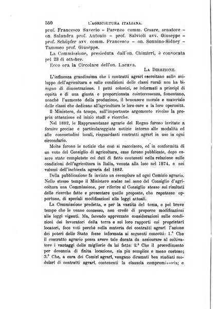 L'agricoltura italiana periodico mensile