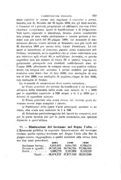 L'agricoltura italiana periodico mensile