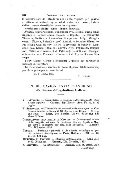 L'agricoltura italiana periodico mensile