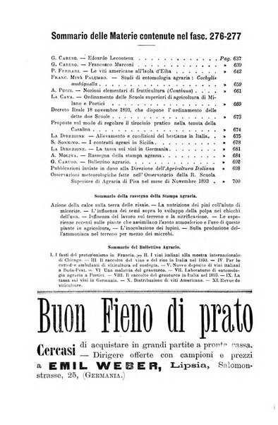 L'agricoltura italiana periodico mensile