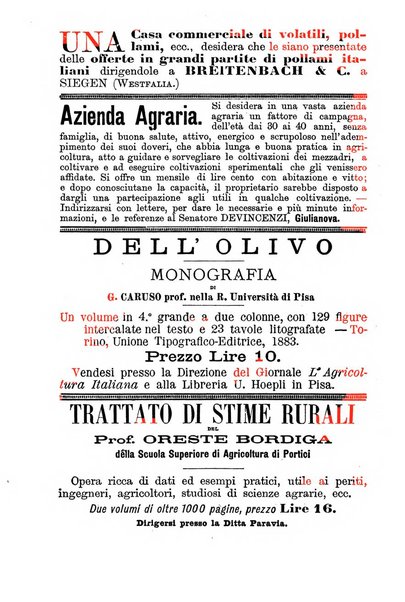 L'agricoltura italiana periodico mensile