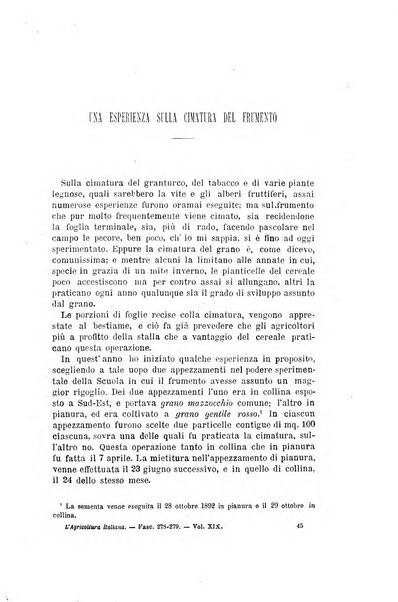 L'agricoltura italiana periodico mensile