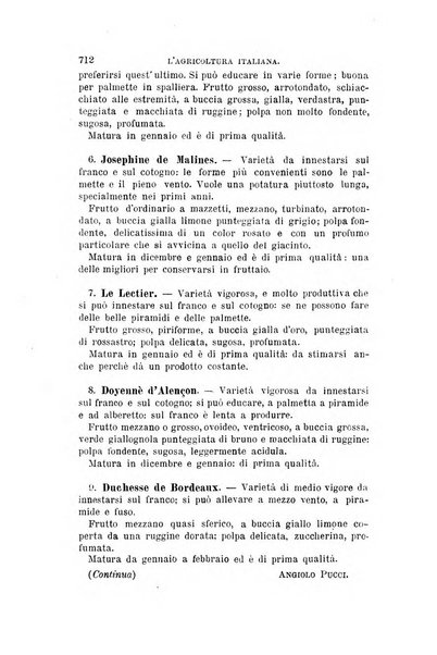 L'agricoltura italiana periodico mensile