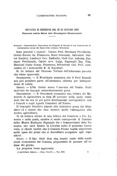 L'agricoltura italiana periodico mensile