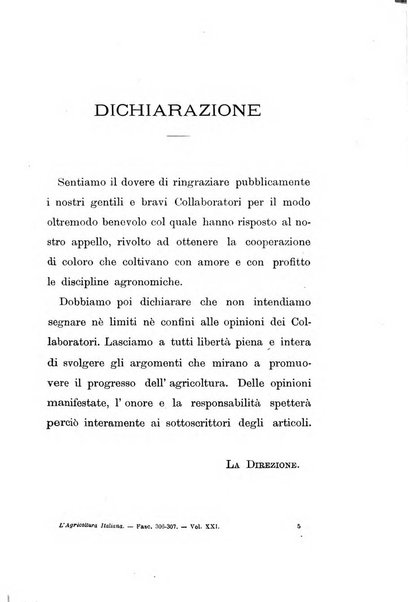 L'agricoltura italiana periodico mensile