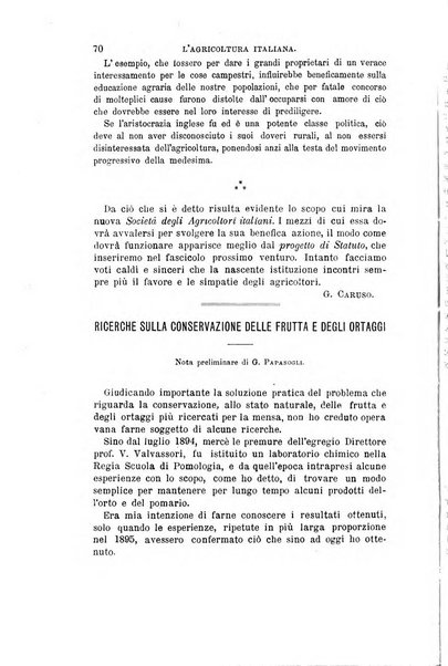 L'agricoltura italiana periodico mensile