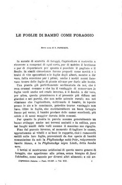 L'agricoltura italiana periodico mensile