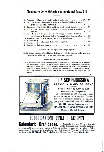 L'agricoltura italiana periodico mensile