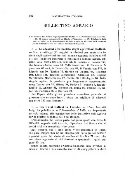 L'agricoltura italiana periodico mensile