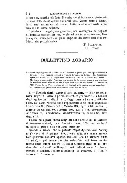 L'agricoltura italiana periodico mensile