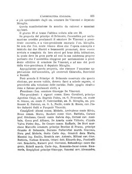 L'agricoltura italiana periodico mensile