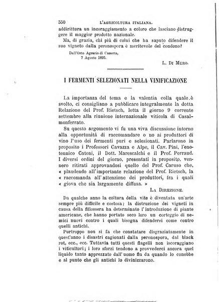 L'agricoltura italiana periodico mensile