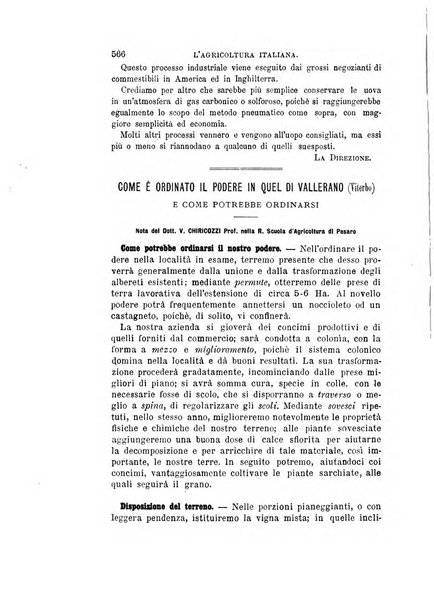 L'agricoltura italiana periodico mensile